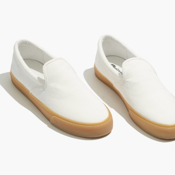 Madewell Shoes - Madewell Womens White Slip-On Sneackers Size 9.5